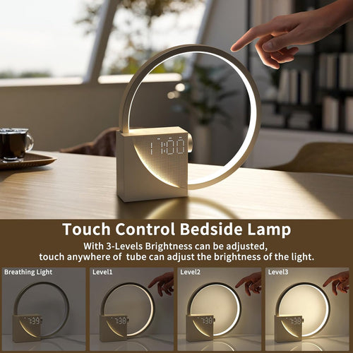 Alarm Clock White Noise - Touch Night Lamp