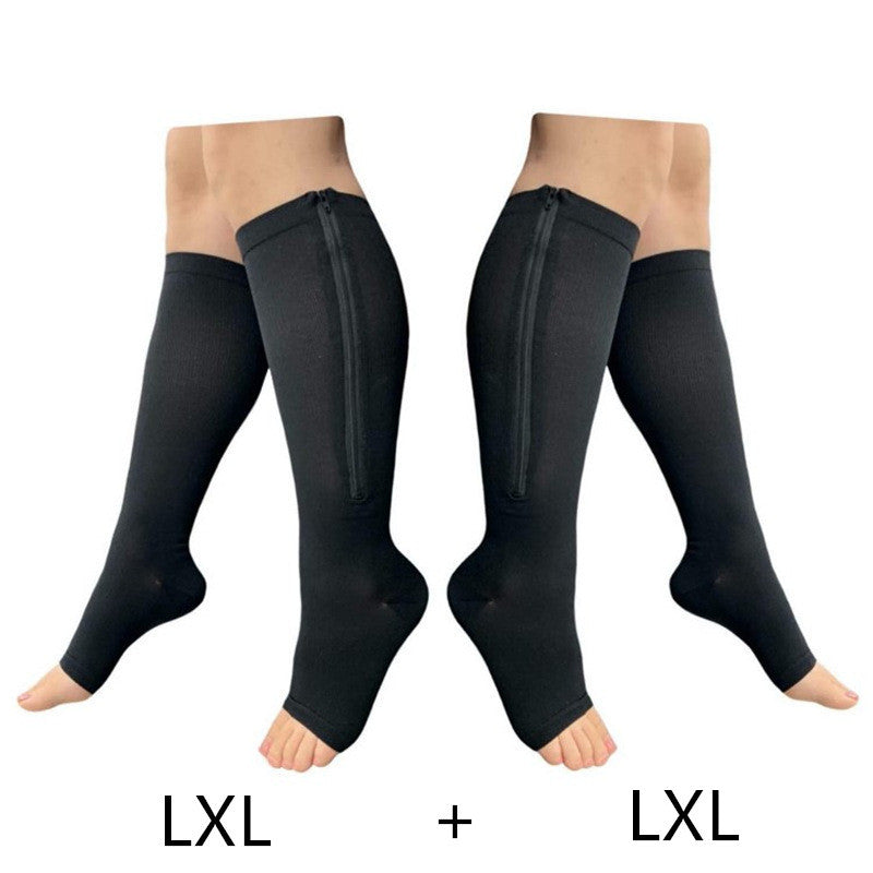 Stretch Silk Compression Socks – Breathable Shaping Support for Everyday Comfort