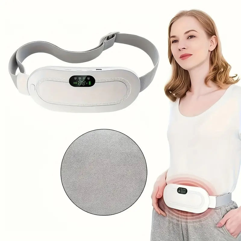 Portable Abdomen Heating Pad, With 3 Heat Levels And 4 Massage Modes
