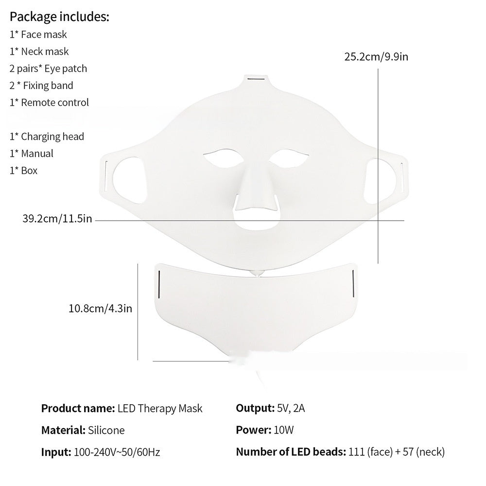 Beauty Silicone Mask - Led Phototherapy Skin Rejuvenation